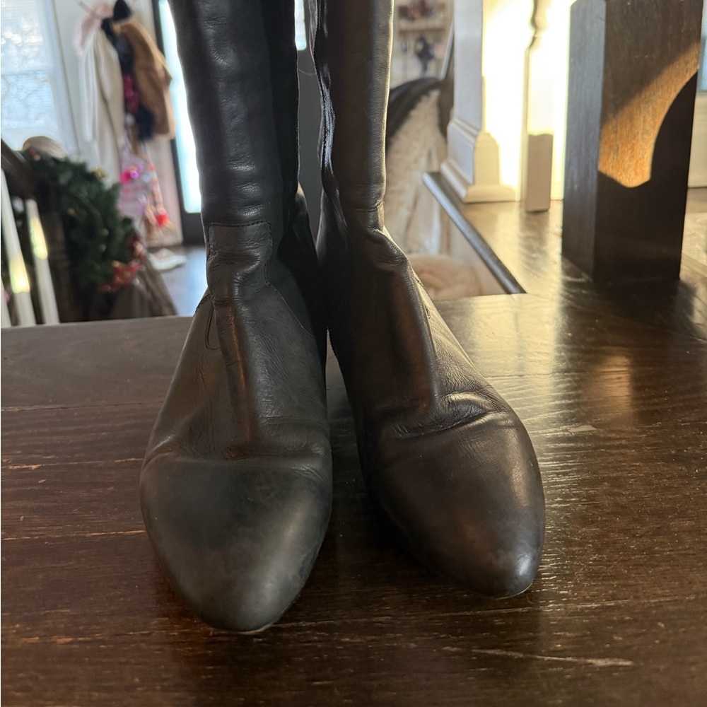 Steven genuine leather knee boots